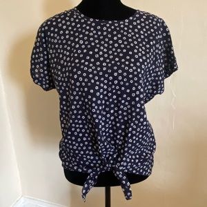 Blue Flower J. Crew Shirt